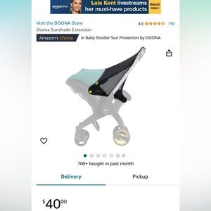 NWT doona sun shade